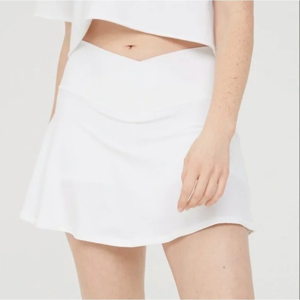 Offline by Aerie‎ Crossover Skort Built-In Shorts Athleisure White Womens XS EUC